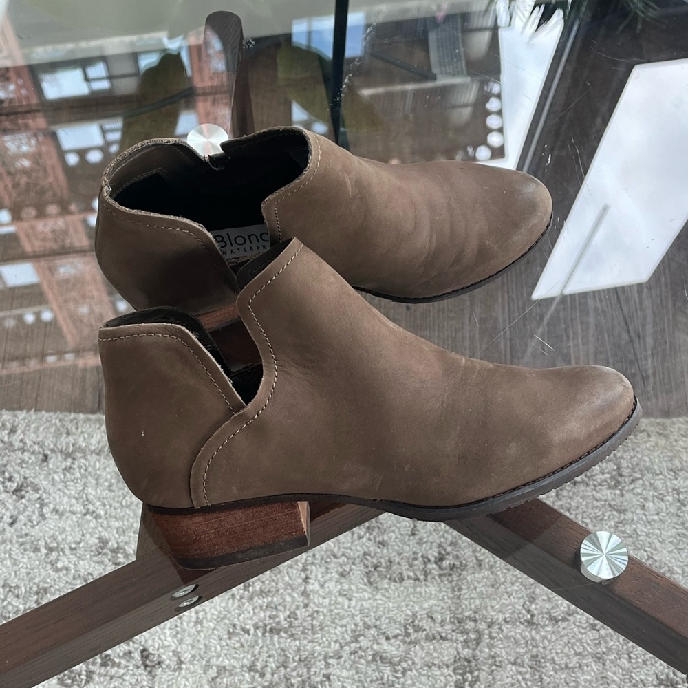Blondo Women's Ankle Brown Business Formal Casual Waterproof Boots Fall Sz 6